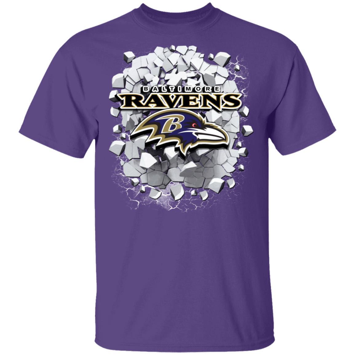 Amazing Earthquake Art Baltimore Ravens T Shirt