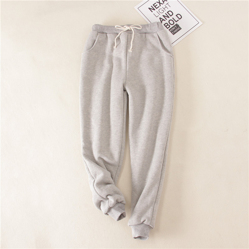 2022 Winter Warm Women’s Pants Fleece Thicken College Students Sweatpants Girls Oversized Joggers 1 PC Enough For Winter alx