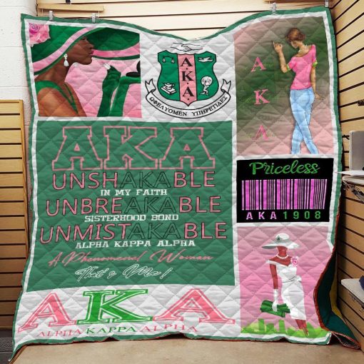 Alpha Kappa Alpha Priceless 1908 Quilt All Over Printed