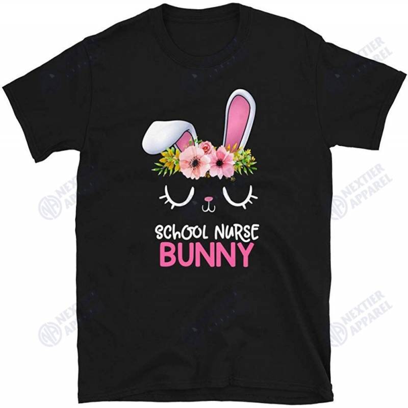 School Nurse Bunny Cute Nursing Easter Unisex T-shirt