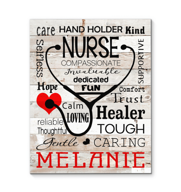 Canvas – Nurse – Melanie Gift For Family, Wall Art Decor, Canvas Print, Home Decor