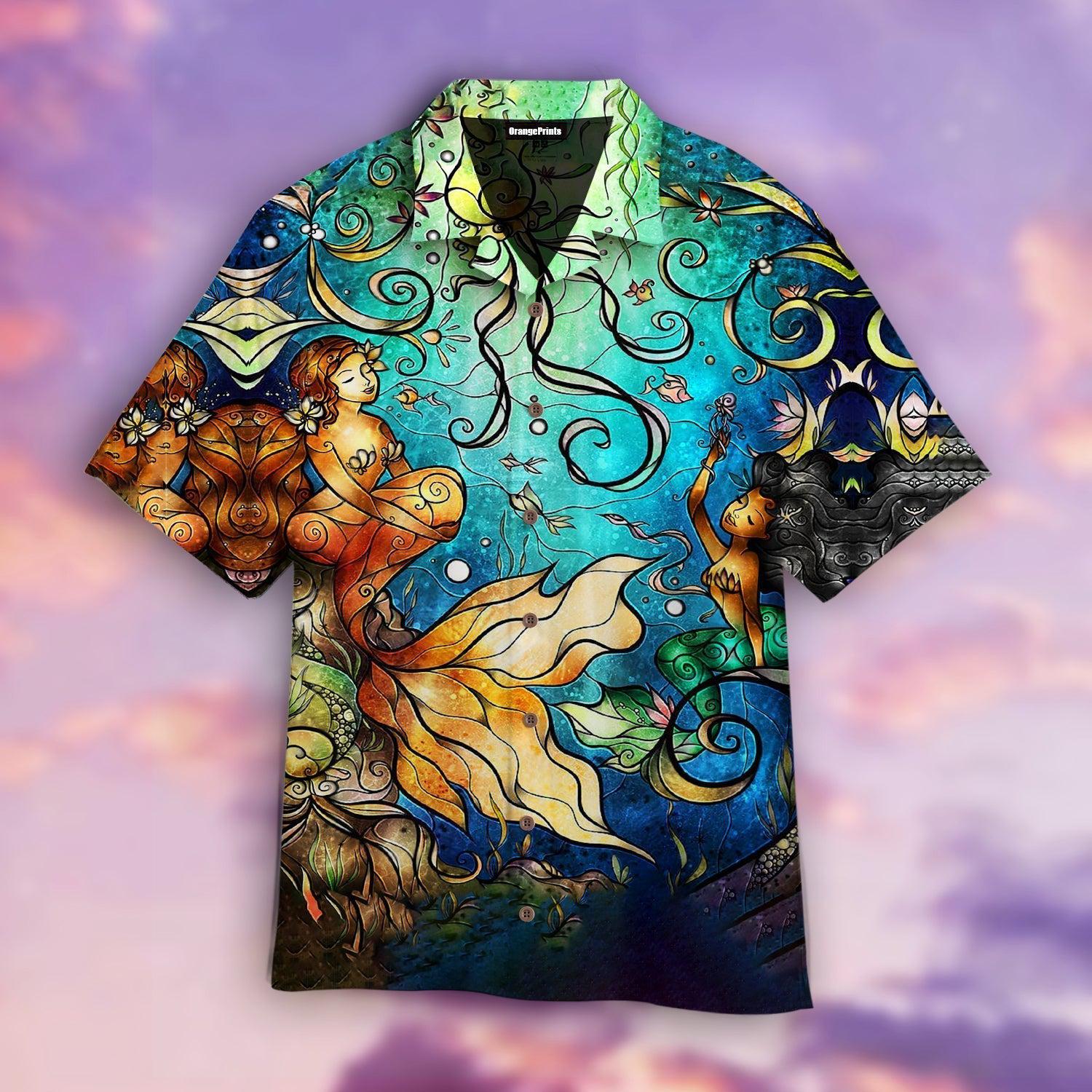 Mermaid Aloha Hawaii Shirt For Men Women Ha13067