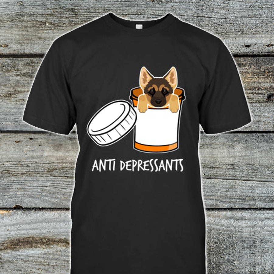 Anti Depressants Dog Shirt  Love Pets