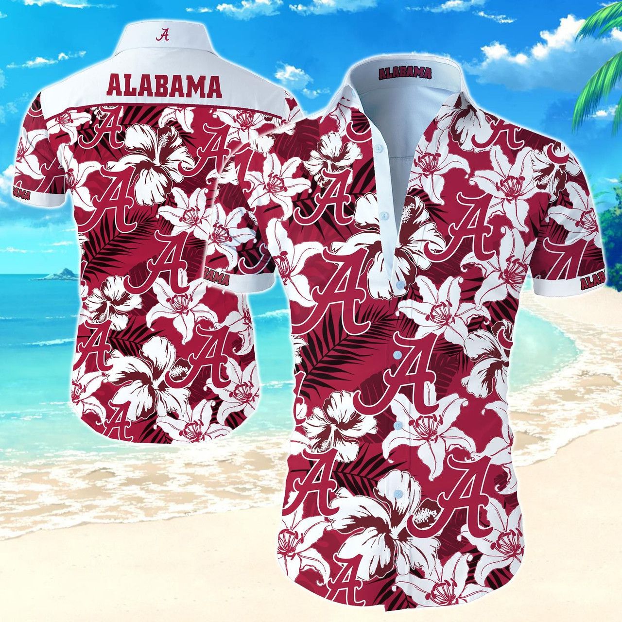 NCCA Alabama Crimson Tide Trendy Hawaiian Shirt V10 Aloha Shirt