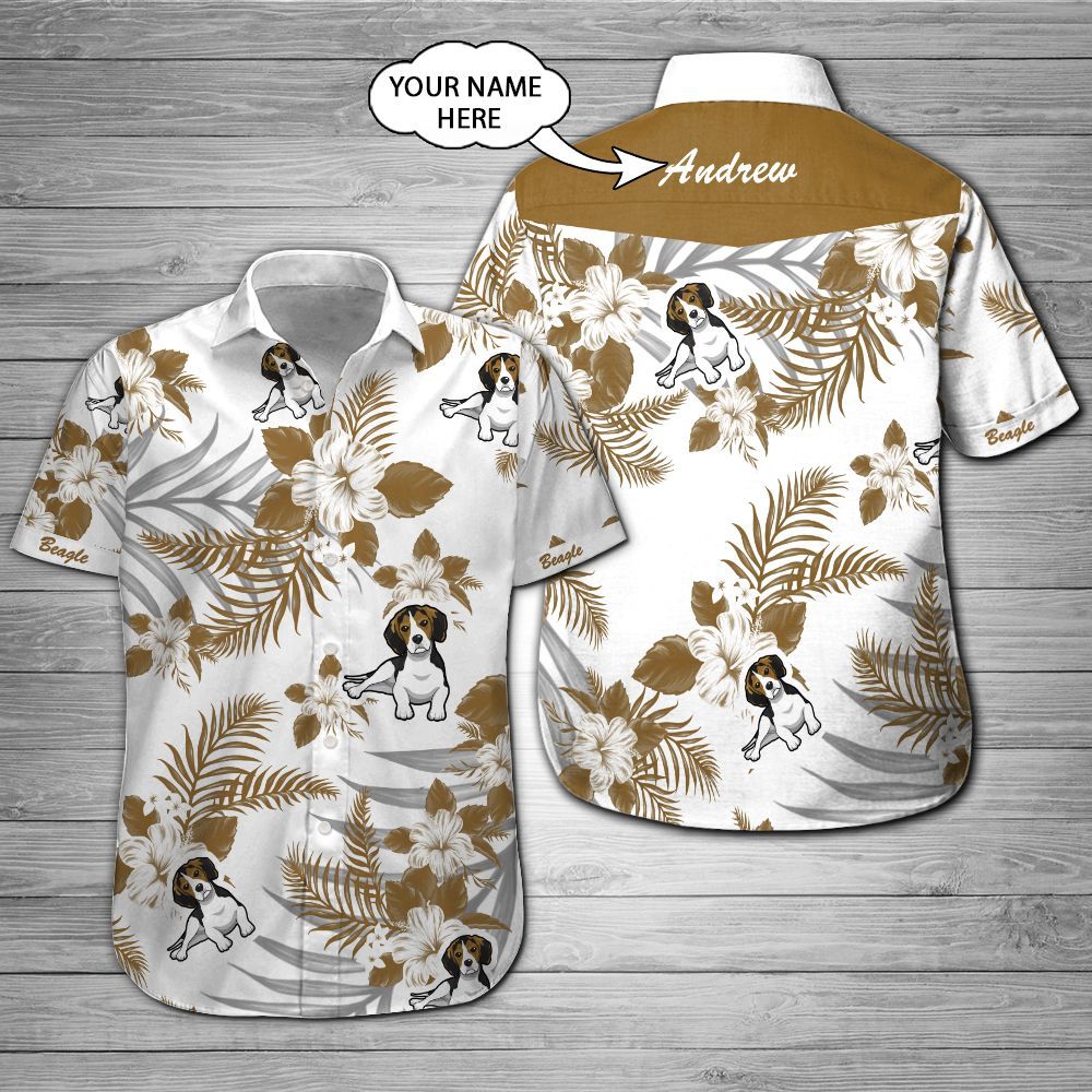 Beagle Custom Name Hawaii Shirt 201 Ha18813