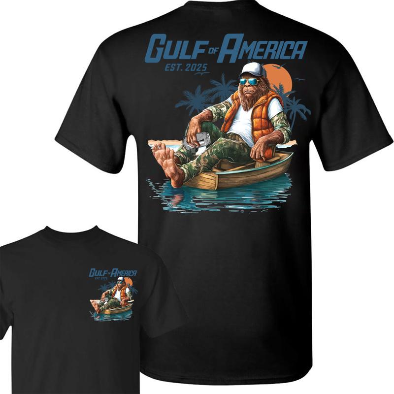 Big Foot Gulf Of America 2 Sided Shirt, Gulf Shirt Unisex Full Color Full Size For Man And Women