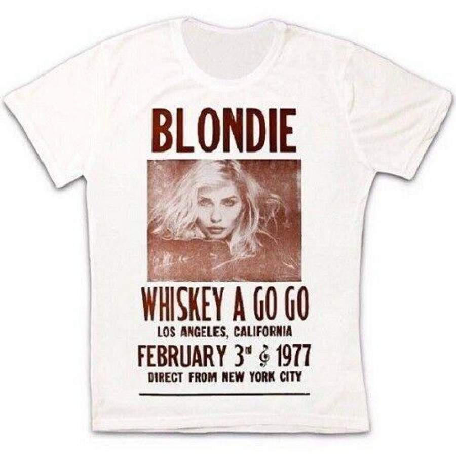 Whiskey A Go Go Blondie Poster 70S Retro Vintage Hipster Unisex T Shirt 586