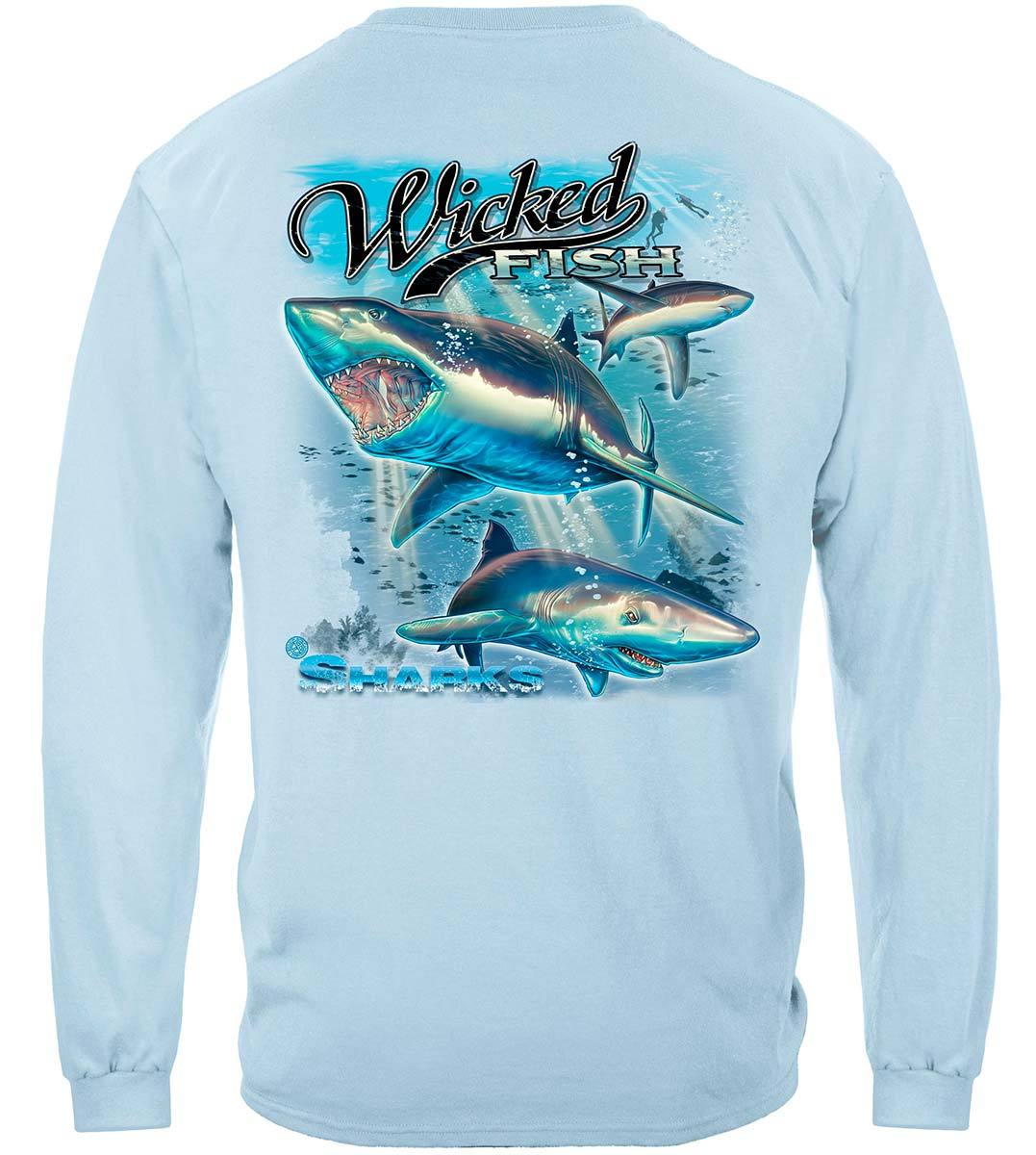 Wicked Fish Shark Premium Long Sleeves