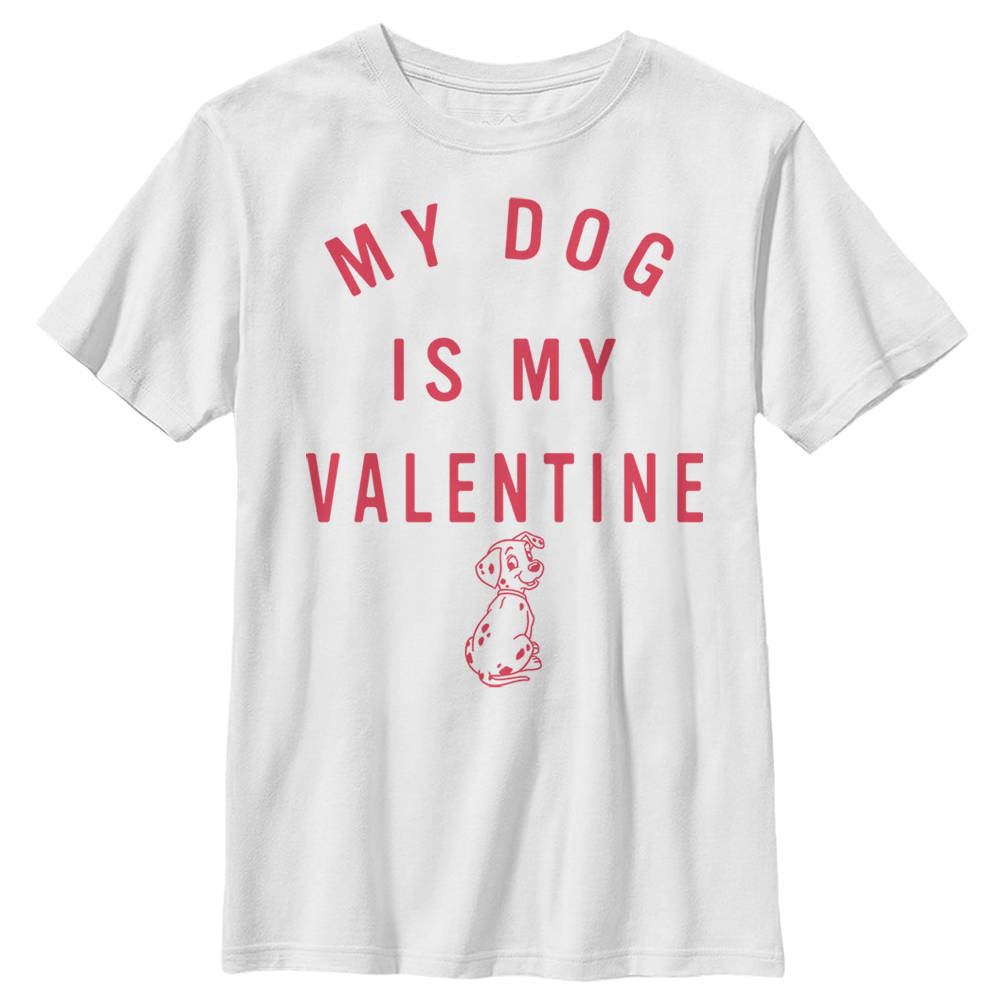 Boy’S One Hundred And One Dalmatians My Dog Is My Valentine T-Shirt