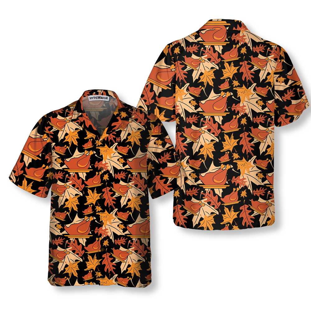 Autumnal Leaves With Turkey Meat Hawaii Best Gift For Thanksgiving Day Ha65553