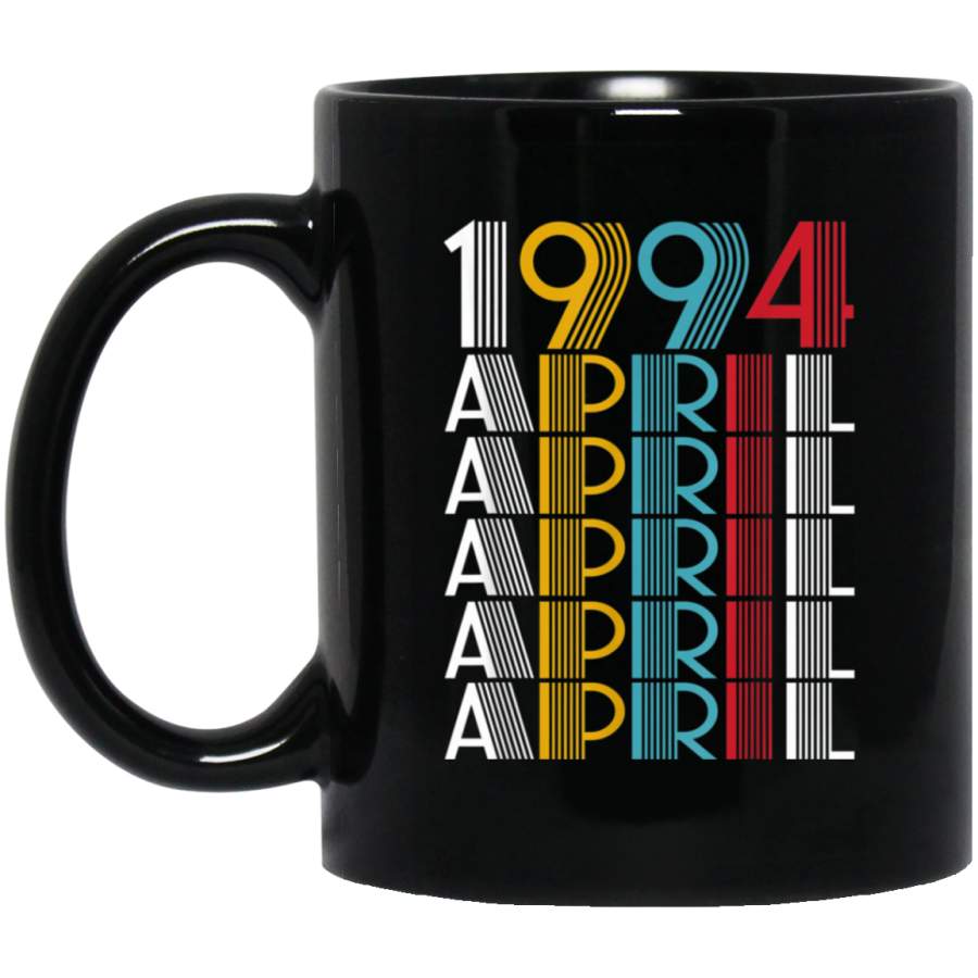 April 1994 Retro Classic Vintage Black Mug