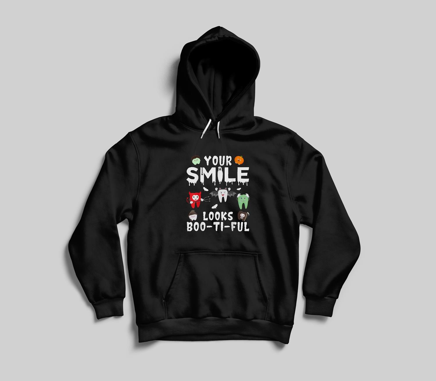 Your Smile Looks Boo-Ti-Ful Halloween Dental Dentist Funny Youth Hoodie/T-Shirt