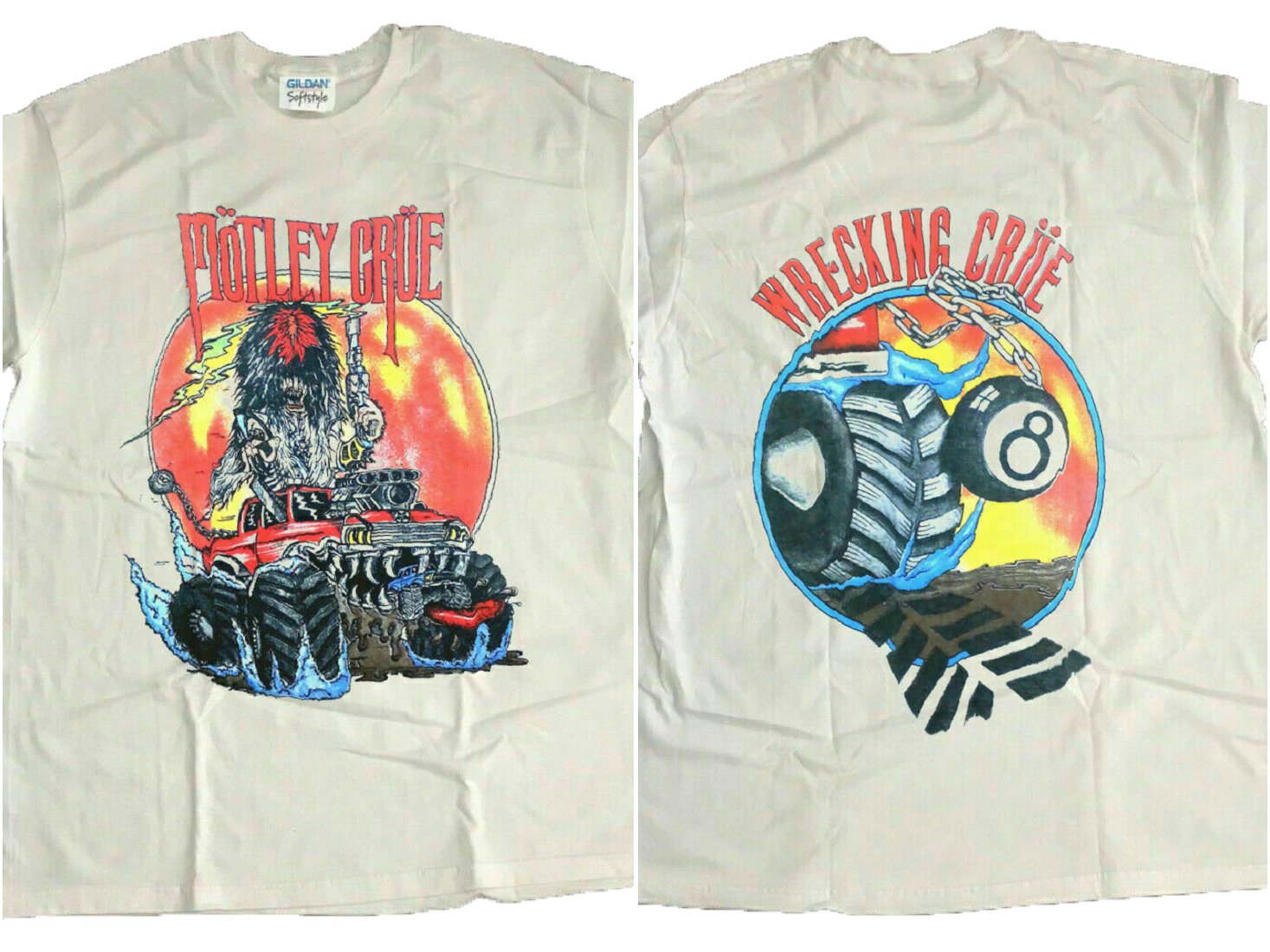 Vtg Motley Crue Allister Fiend Wrecking Crue 1986 T-Shirt