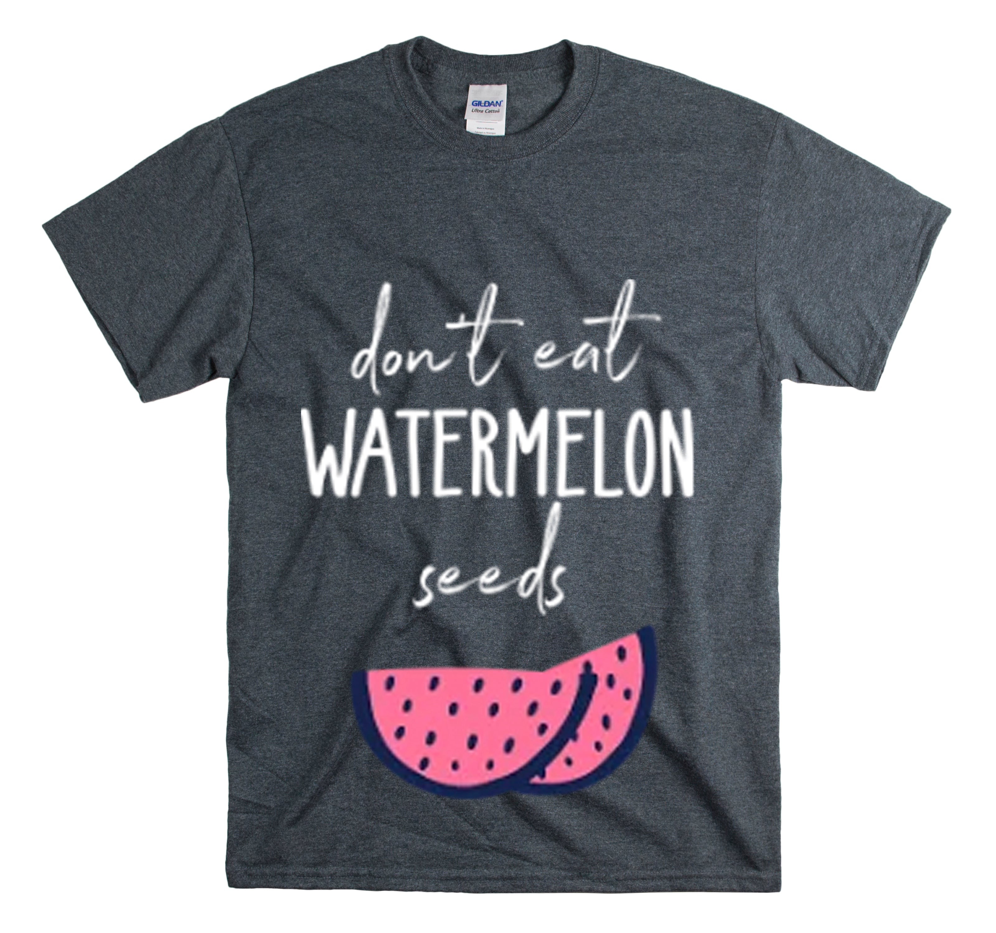 Shirt Funny Don’T Eat Watermelon Seed Baby Bump Reveal Maternity T-Shirt Unisex Heavy Cotton Tee