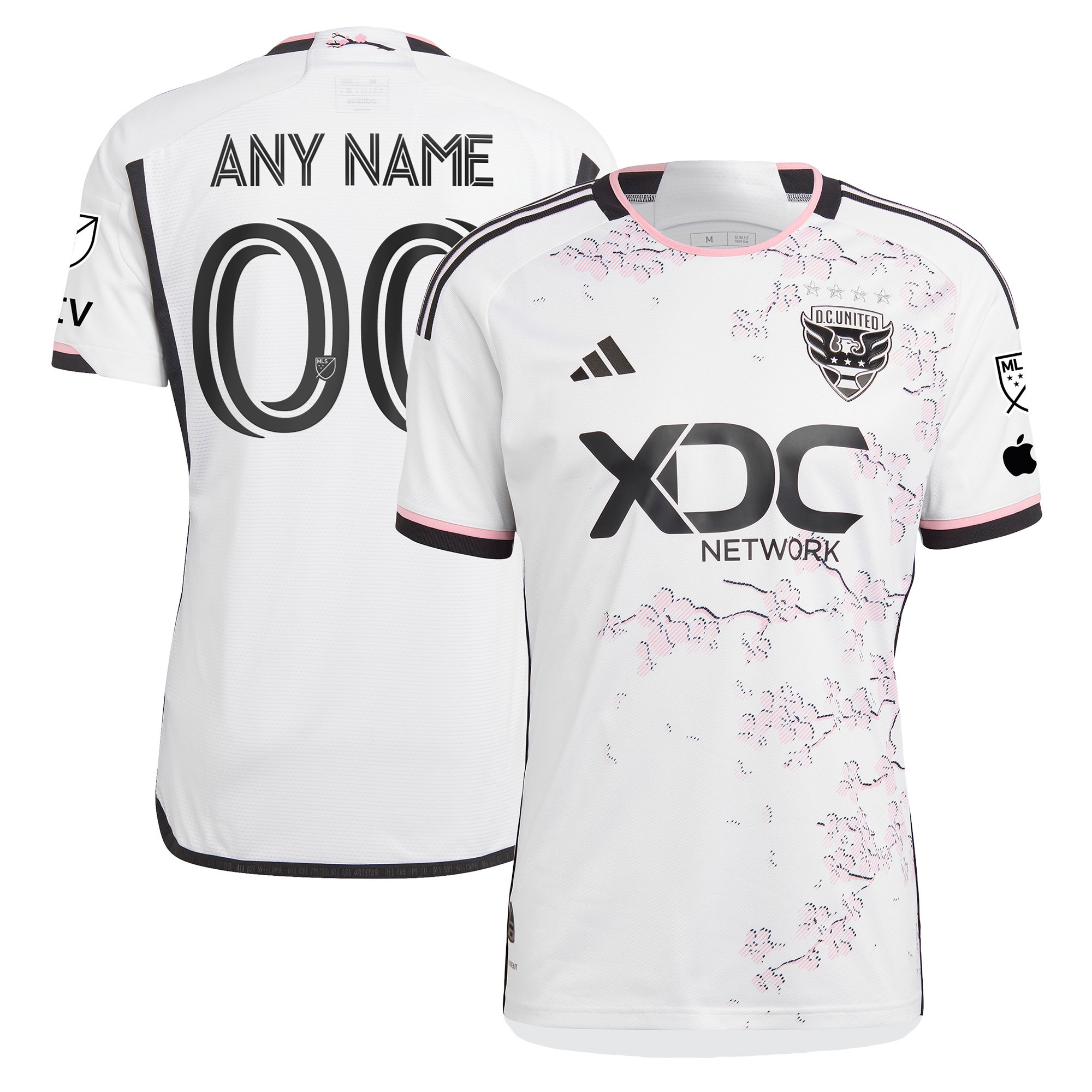 D.C. United 2023 The Cherry Blossom Kit Authentic Custom Jersey – White