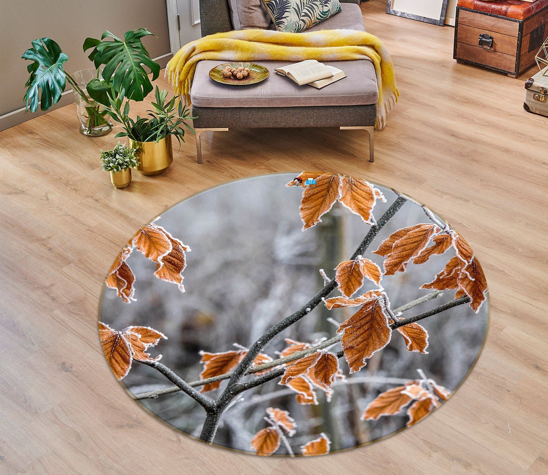 3D Branches 75117 Round Rug – Round Carpet Home Decor