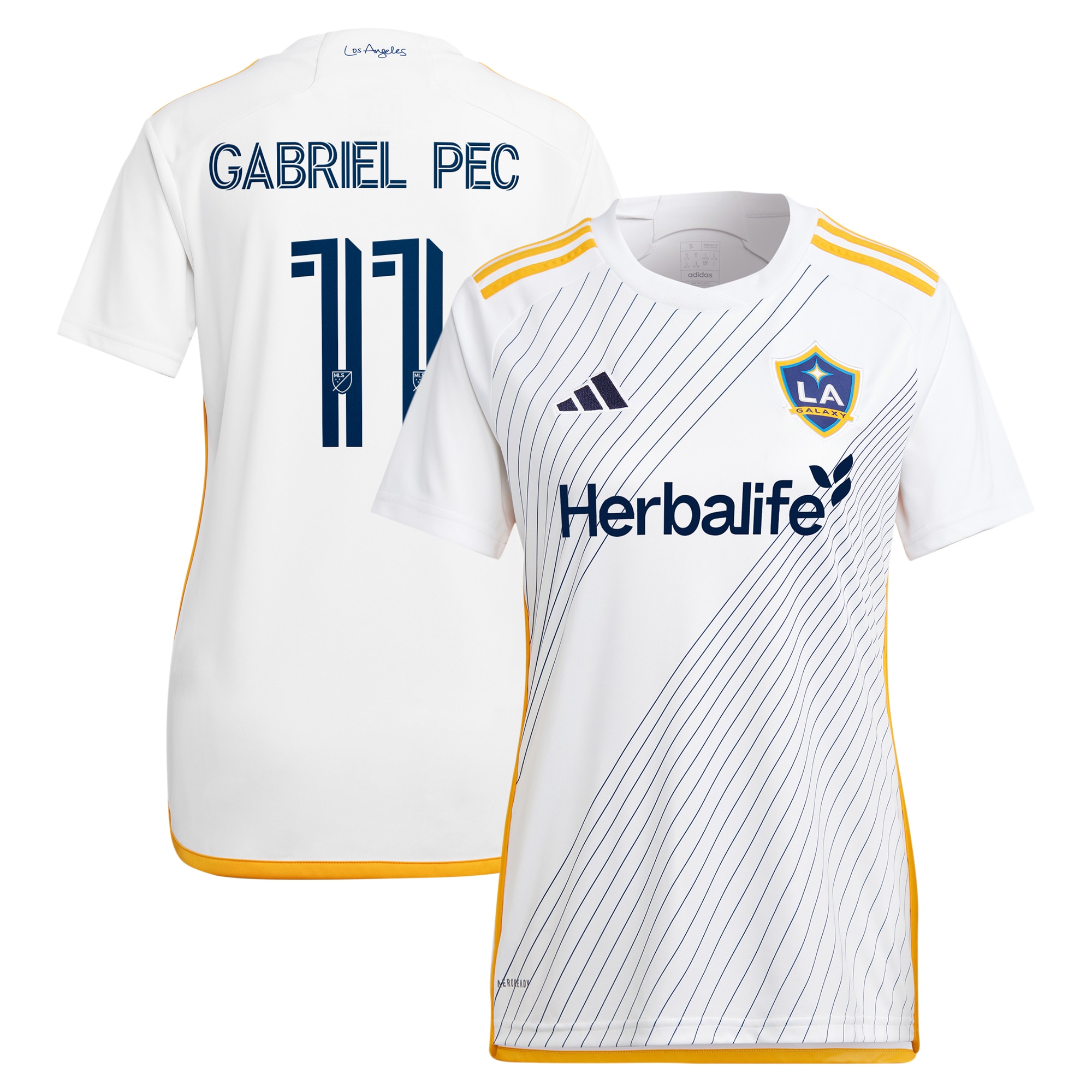 Gabriel Pec LA Galaxy Women's 2024 Angelino Kit Replica Player Jersey – White