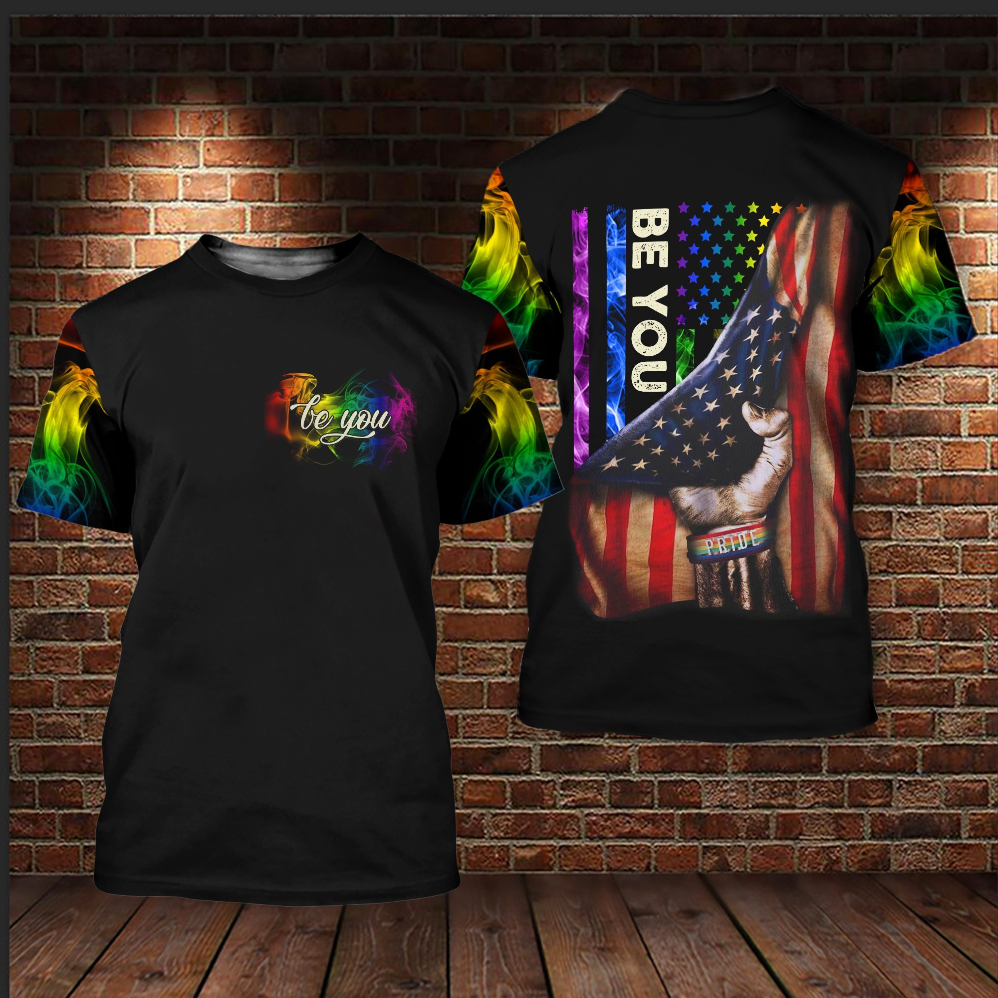 Bisexual Shirts For Lgbt History Month, Lgbt Smoke Flag Be You, Pride Tshirt