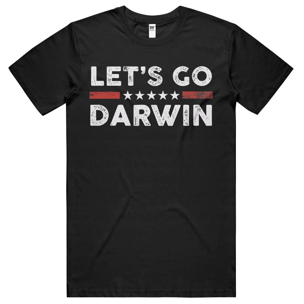 Lets Go Darwin Us Flag Vintage T Shirts