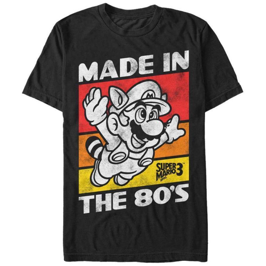 True ’80s Kid – Super Mario Nintendo T-Shirt, Black