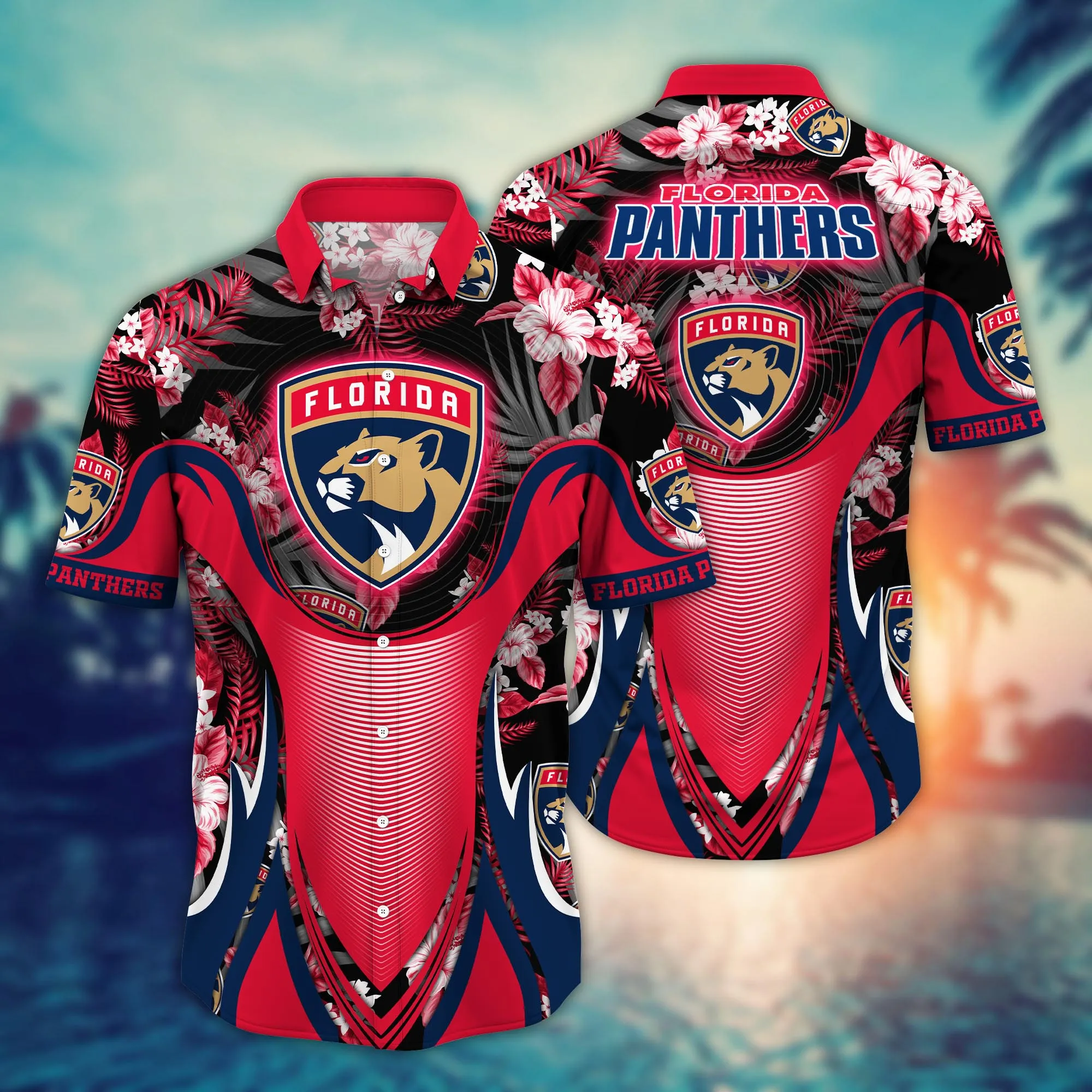 Florida Panthers Nhl Hawaiian Shirt Air Conditioning Pitch Sport Shirts