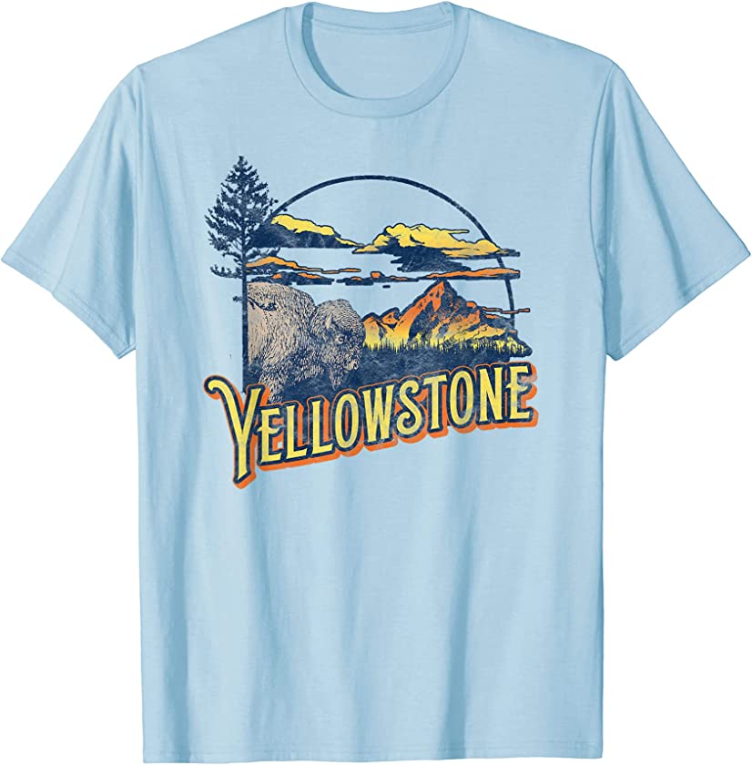 Vintage Yellowstone National Park Retro 80’s Style Graphic T-Shirt