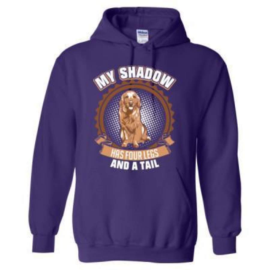 AGR My Shadow Has Four Legs And A Tail Golden Retriever – Heavy Blend™ Hooded Sweatshirt