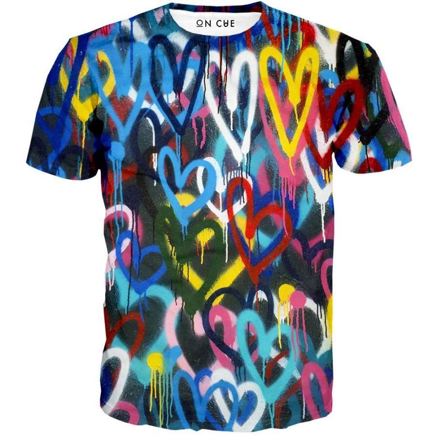 Painted Hearts T-Shirt – Jokershop Store