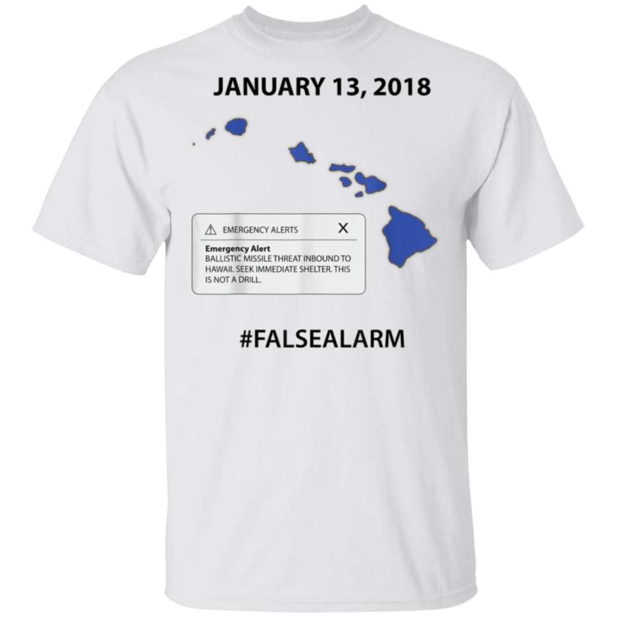 Hawaii Missile Alert Error Blue Hawaii Tshirt