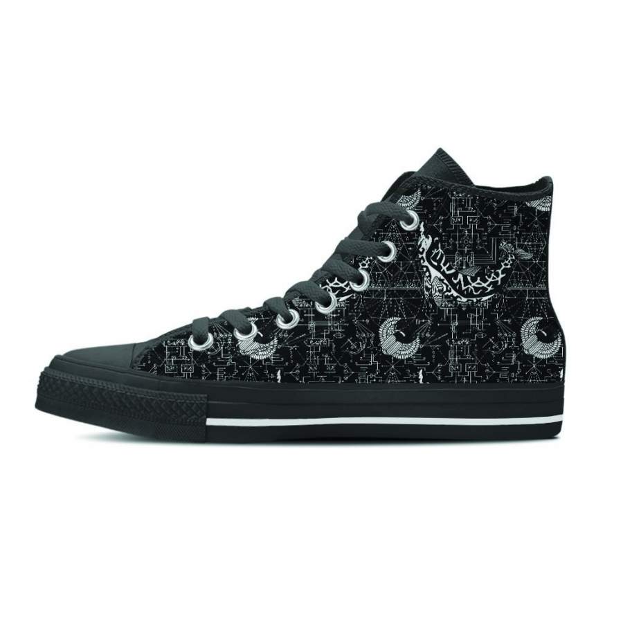 Dolphin Gothic Witch Men’s High Top Shoes