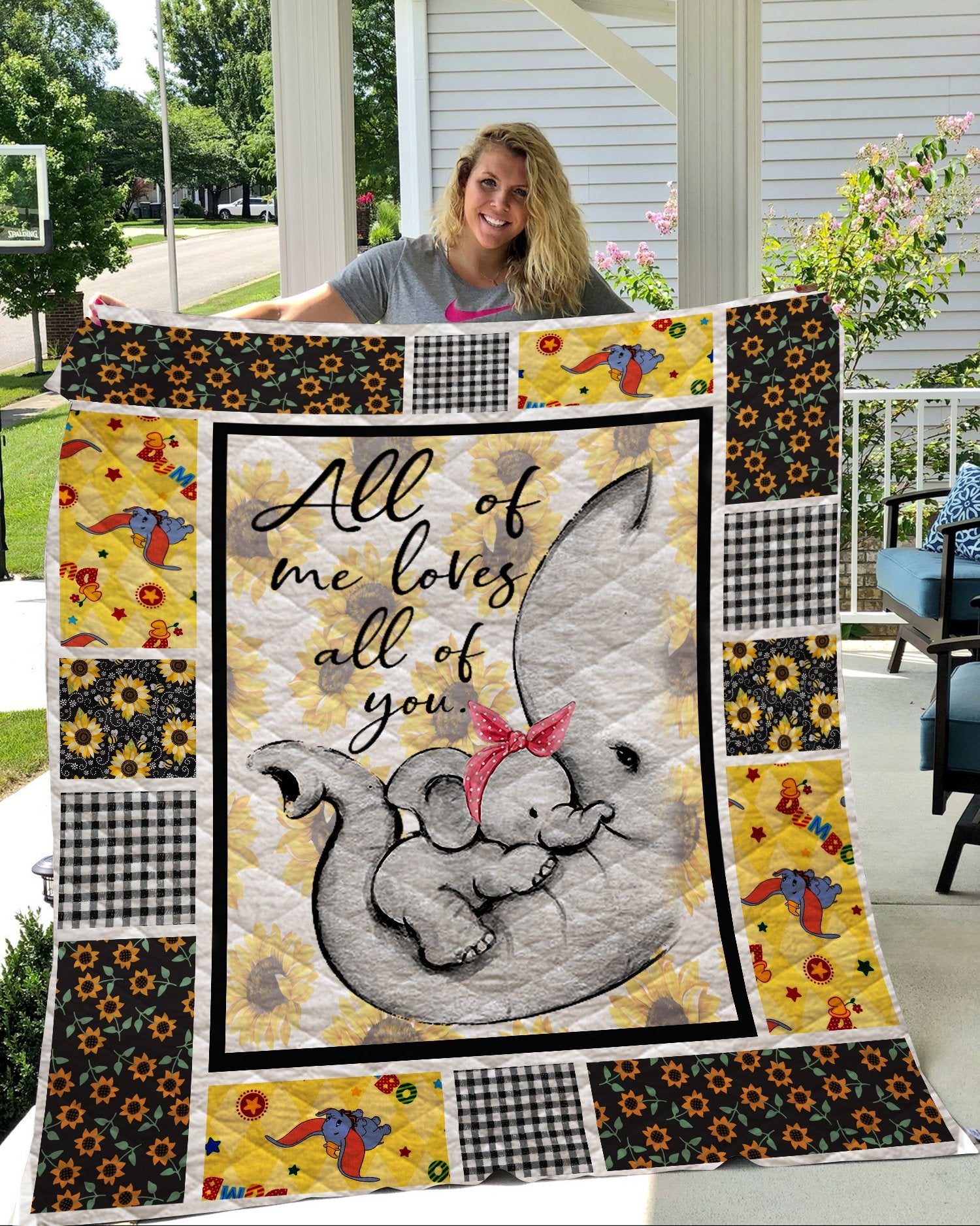 All Of Me Loves All Of You Elephants Quilt Blanket

190+ Customer Reviews