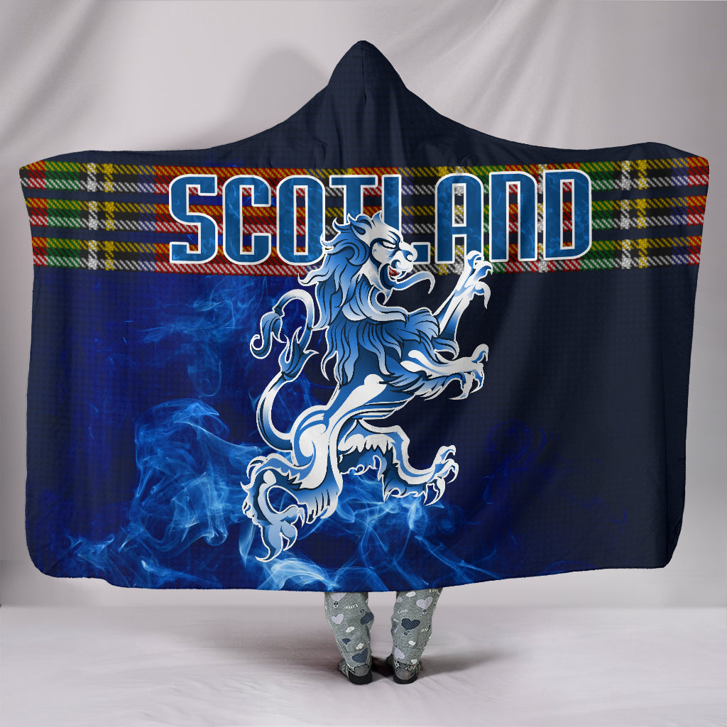 1Stscotland Hooded Blanket Blue Light Scottish Lions Special A25