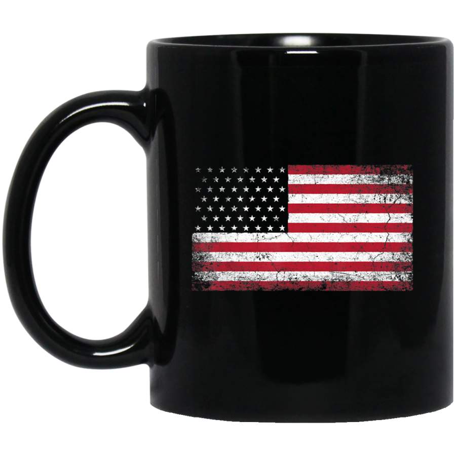 4th of July American Flag Vintage USA Men Women Patriotic Coffee Mug