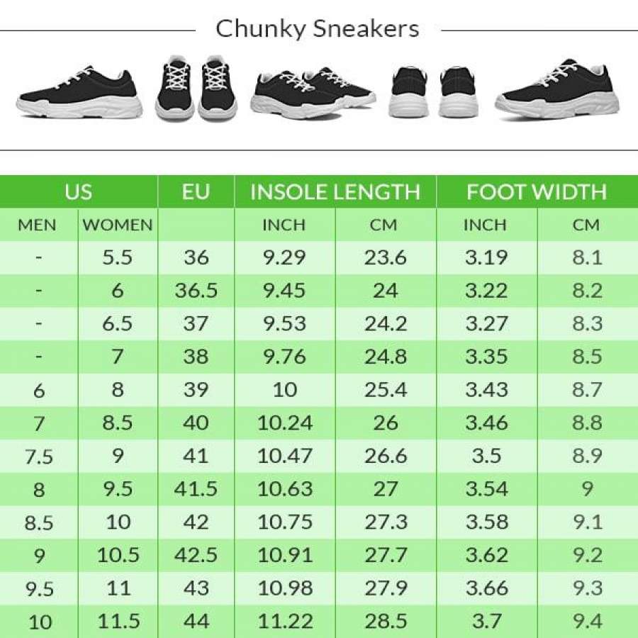 Science Symbols Chunky Sneakers - ReadingLLC