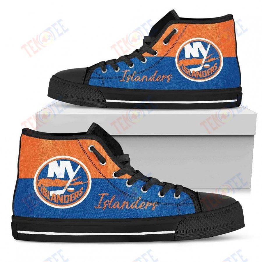 Mens Womens New York Islanders High Top Shoes Divided Colours Stunning TMT880