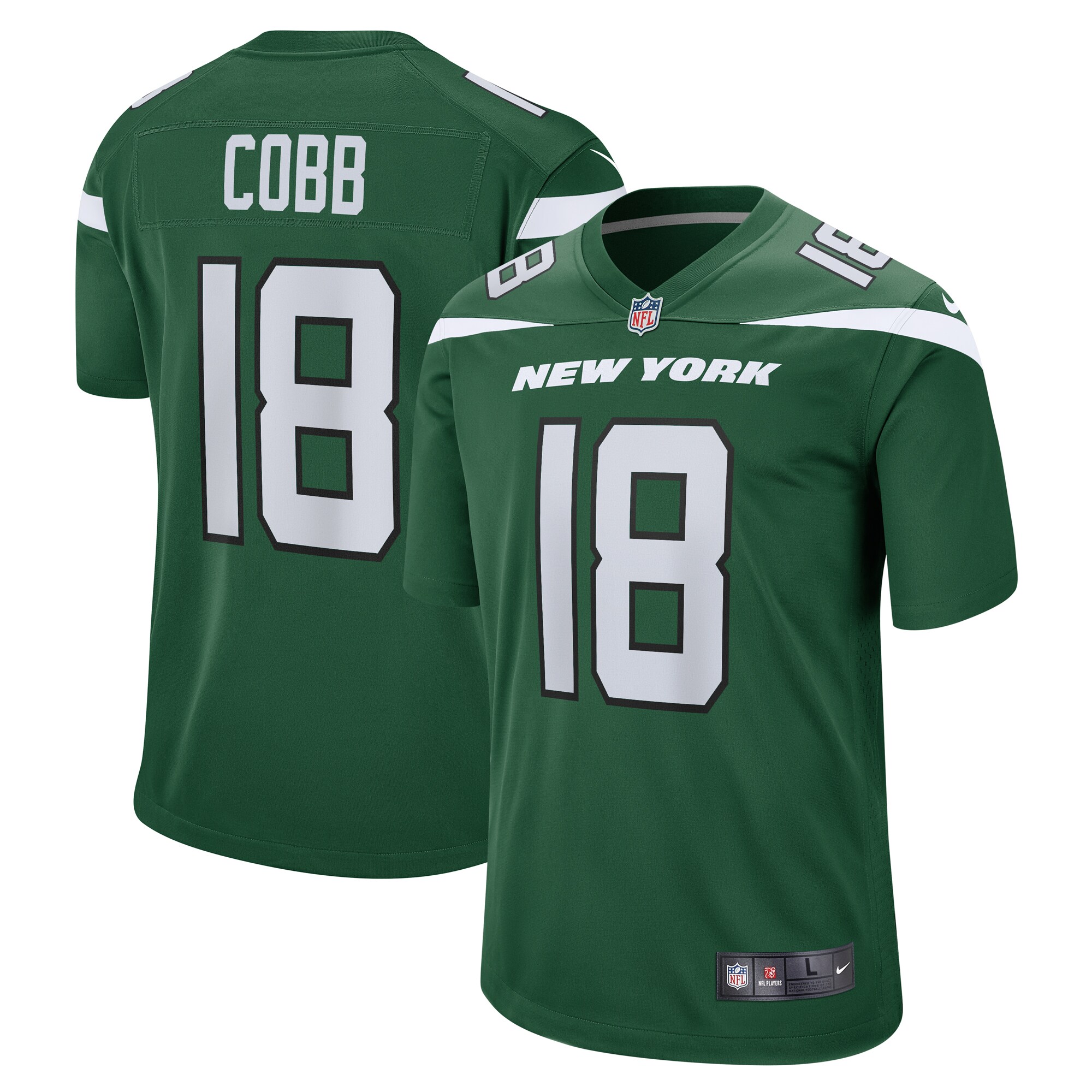 Randall Cobb New York Jets Game Jersey – Gotham Green