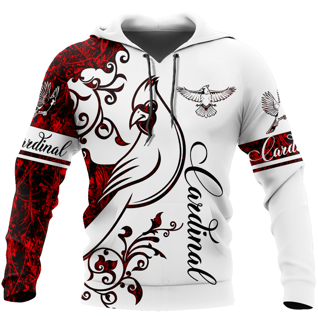 Cardinal Tattoo Red Birds Spririt All Over Print Hoodie S For Men And Women