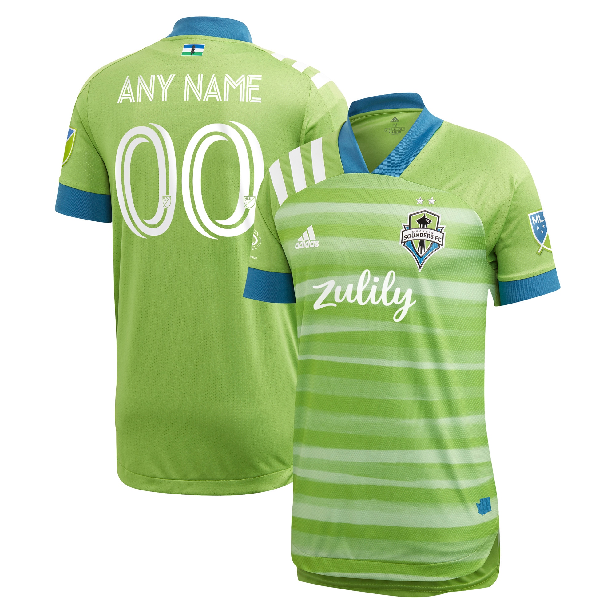 Seattle Sounders FC 2021 Primary Authentic Custom Jersey – Green