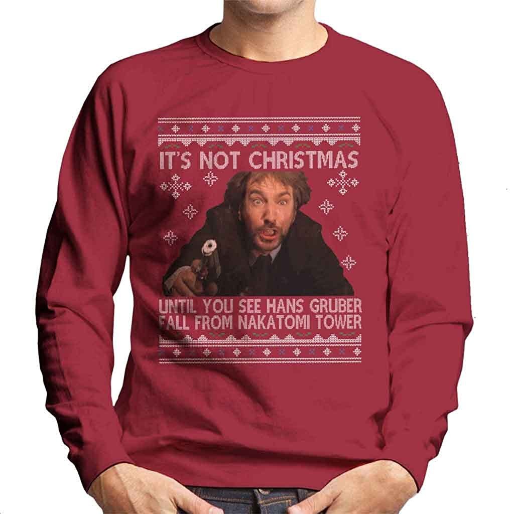 Ugly Christmas Sweater 2021, Die Hard It’S Not Christmas Until Hans Gruber Falls From Plaza Sweatshirt For Women Men Couple Family Funny Cute Plus Size