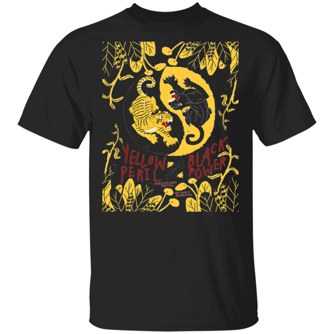 Get Now Yellow Peril Support Black Power Shirt Asian For Black Lives Stop Hate T-shirt