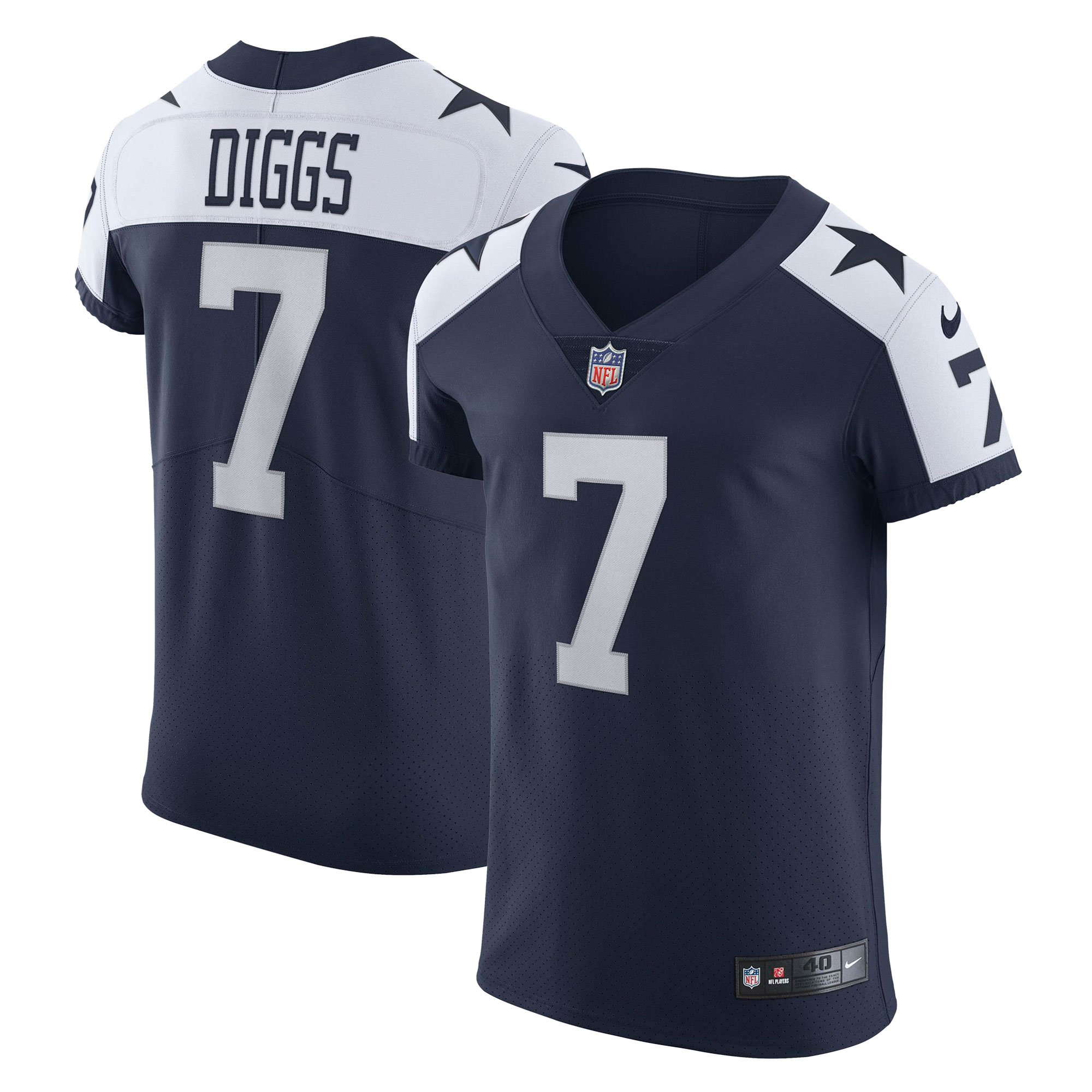 Trevon Diggs Dallas Cowboys Alternate Vapor Elite Jersey – Navy