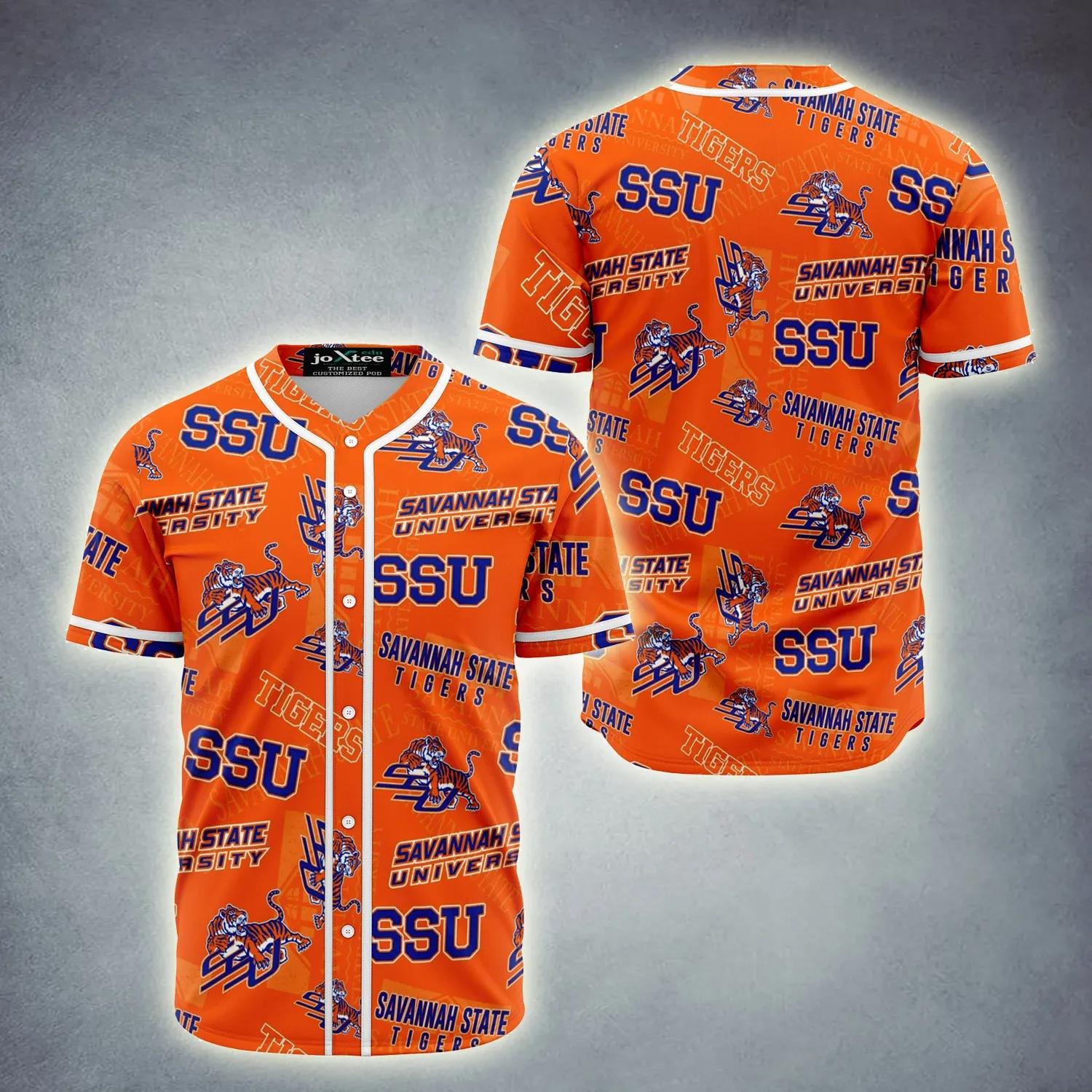 Baseball Jersey Savannah State University Tigers-Za1091