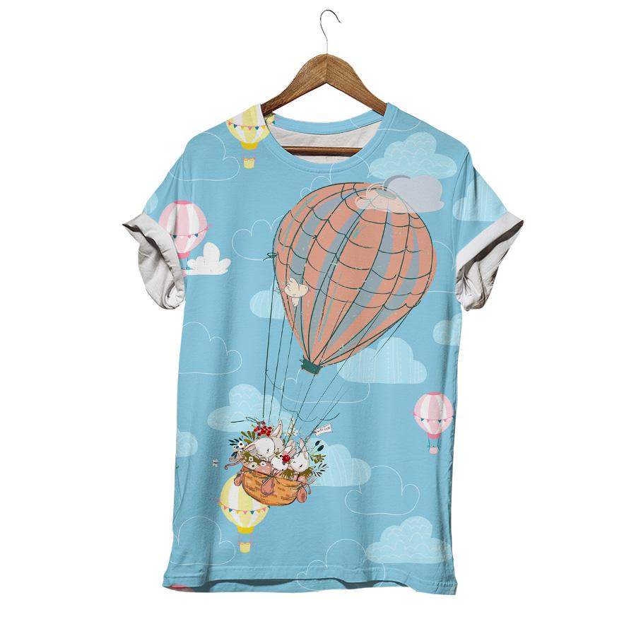 Air Balloon With Rabbit T-shirt