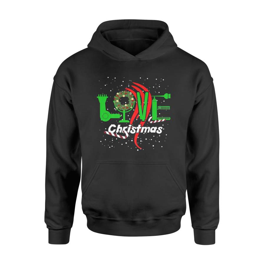 Hairdresser Love  Cute Hair Stylist Christmas   Hoodie