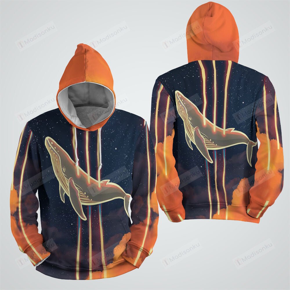 Silent Song Whale Dream 3D Full Over Print Hoodie Zip Hoodie Sweater Tshirt