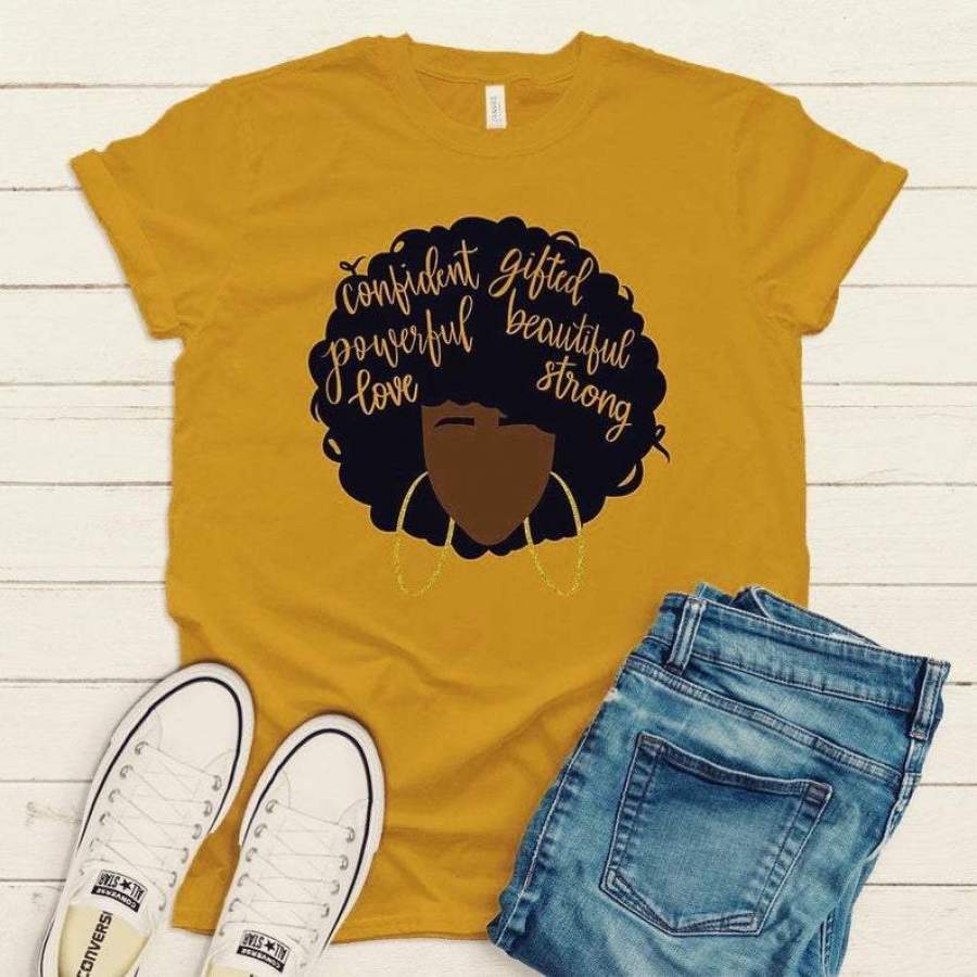 African American Woman Shirt, Black Women Shirt, Black Lives Matter, Afro Woman Shirt, Gifts for Her, Birthday Outfit, Black Pride Outfit