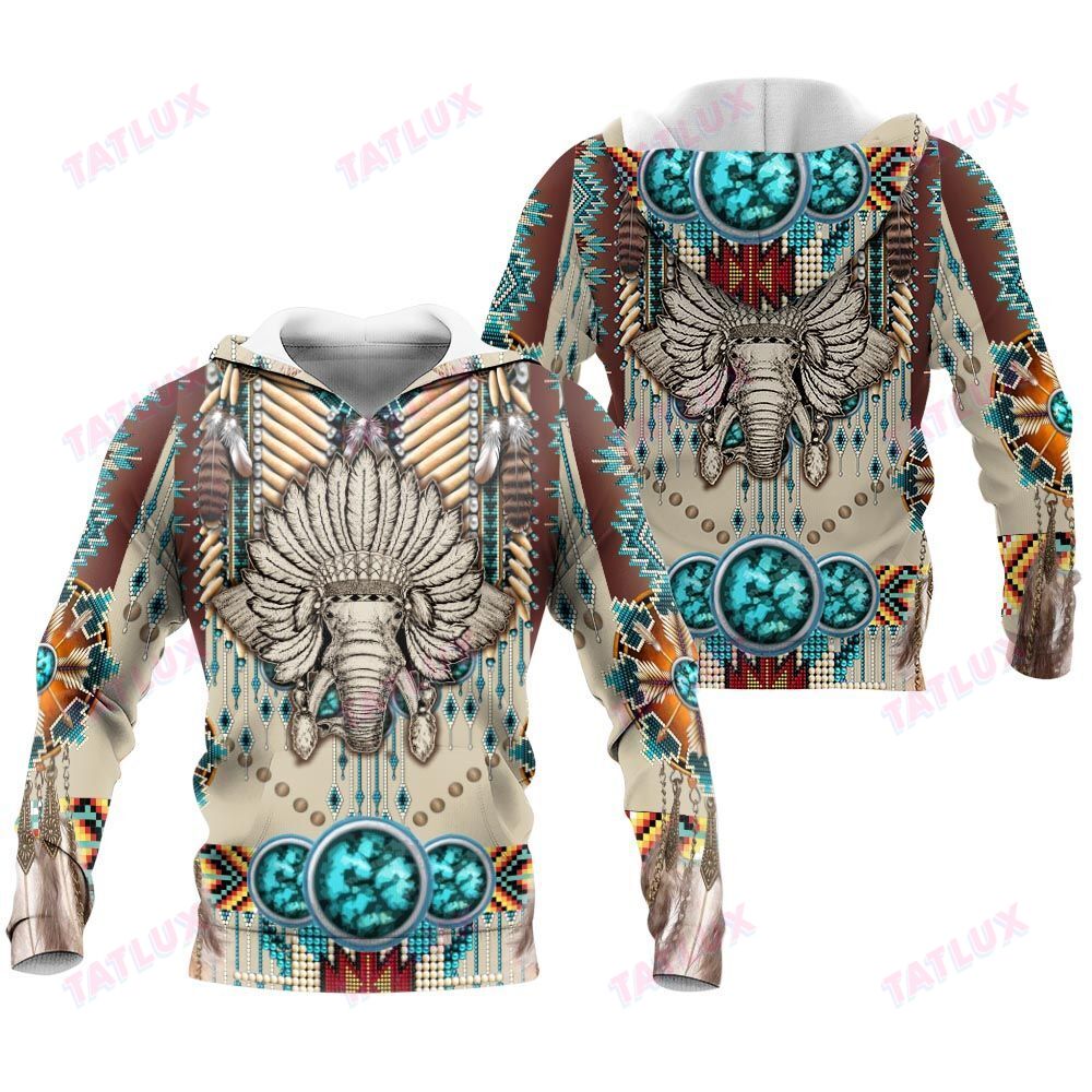 Native Wild Animal Elephant 3D All Over Printed Shirt, Sweatshirt, Hoodie, Bomber Jacket Size S – 5Xl