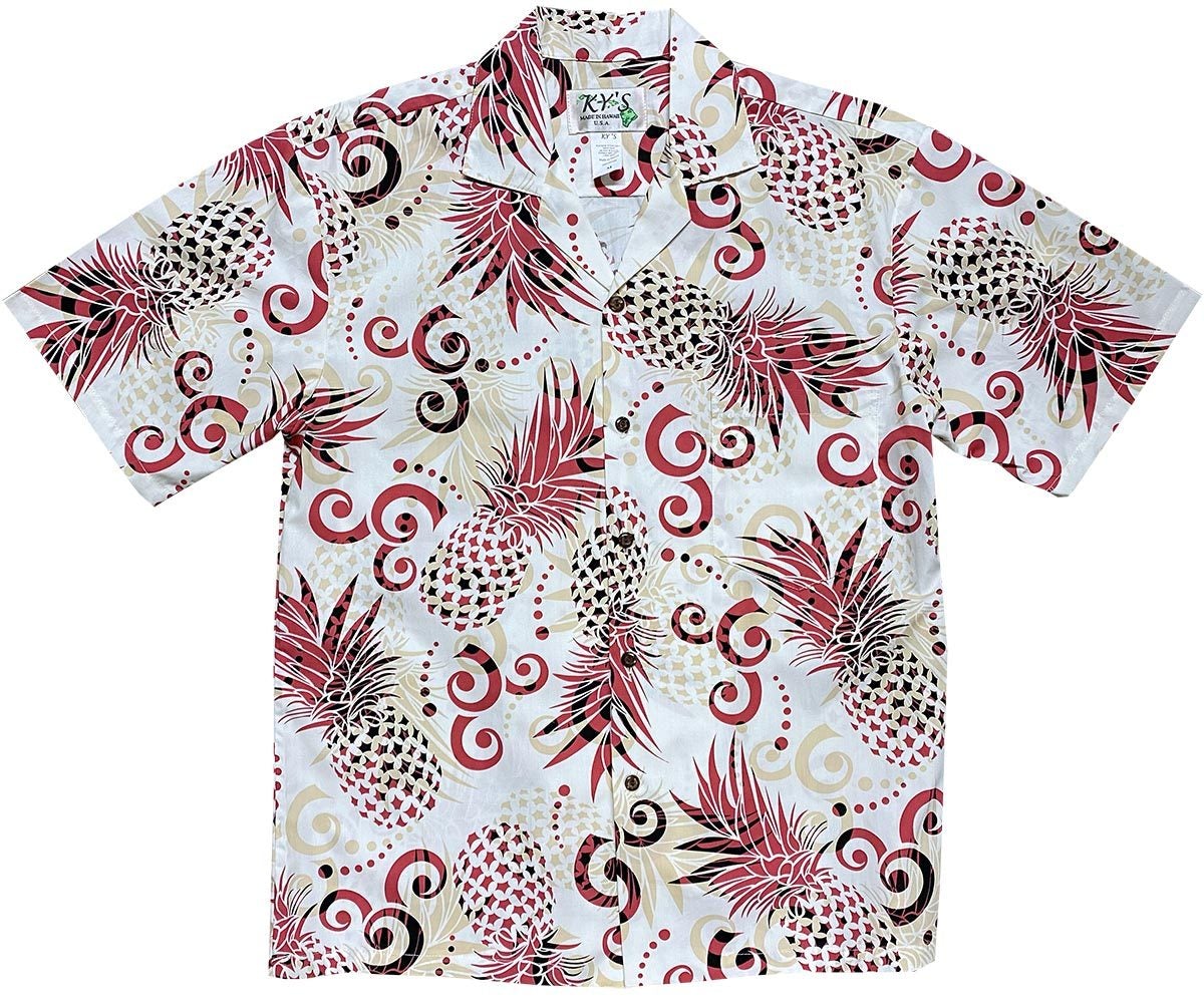 Pineapple Dream Red Hawaii Summer Shirt Ha78240