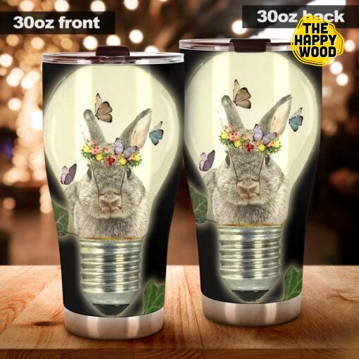 Rabbit Light Bulb Stainless Steel Tumbler