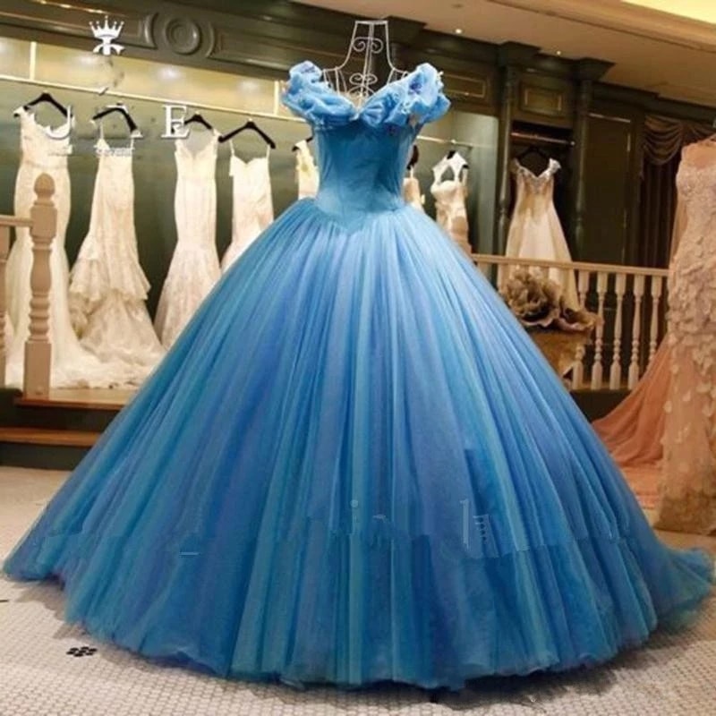 Bealegantom Cinderella Ball Gown Quinceanera Dresses 2021 Beads Long Sweet 16 Dress Prom Party Birthday Gown For Girls QA1653 alx